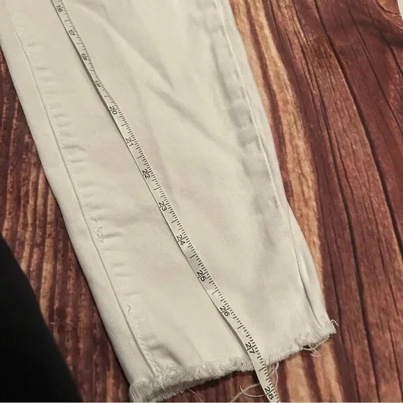 Women’s KanCan White Skinny Jean Raw Edge Ankle 11/29 - Picture 2 of 7